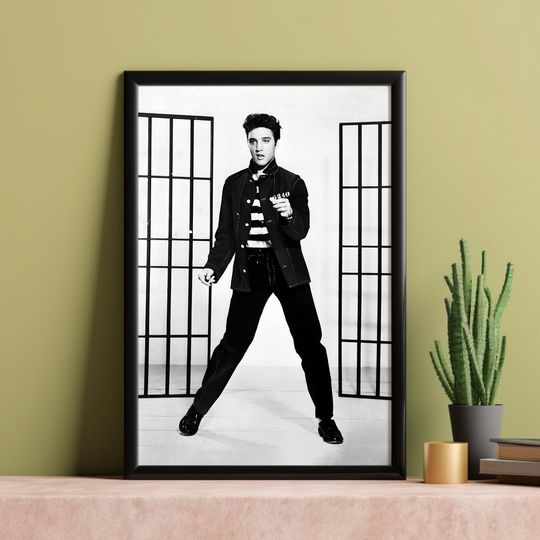 Elvis Presley Jailhouse Rock Vintage Poster