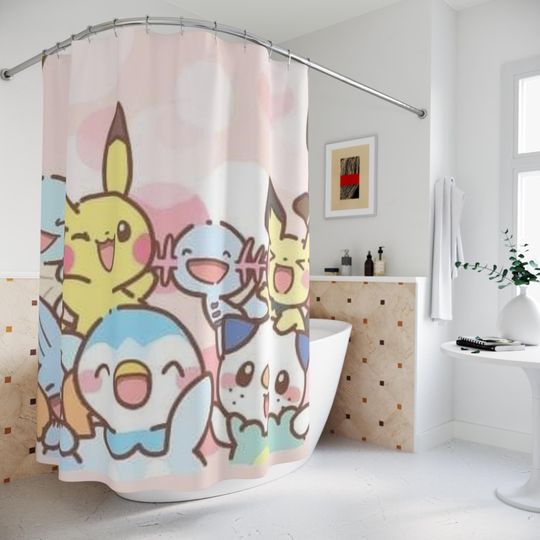 Pokepals Shower Curtain