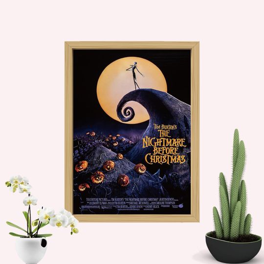 The Nightmare Before Christmas Movie Poster Print, Room Decor, Movie Art, Gifts for Him/Her, Wall Art Print