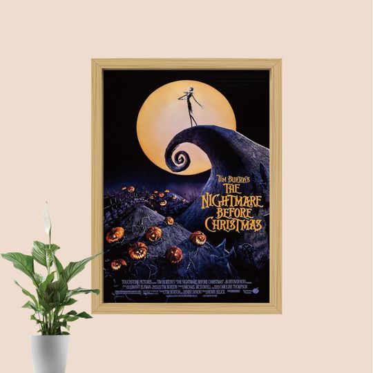 The Nightmare Before Christmas Movie Poster Print, Room Decor, Movie Art, Gifts for Him/Her, Wall Art Print
