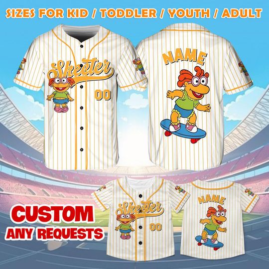 Baby Skeeter Jersey Shirt, Disney Muppets Babie Baseball Jersey, Baby Skeeter Cosplay, Disney World Shirt, Disney Trip Shirt