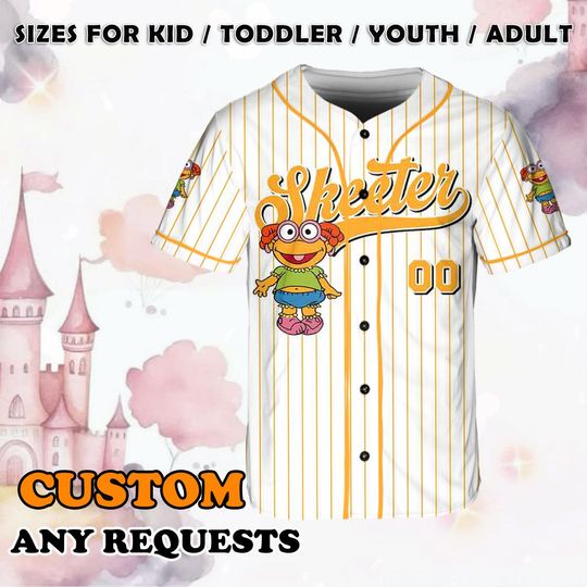 Baby Skeeter Jersey Shirt, Disney Muppets Babie Baseball Jersey, Baby Skeeter Cosplay, Disney World Shirt, Disney Trip Shirt