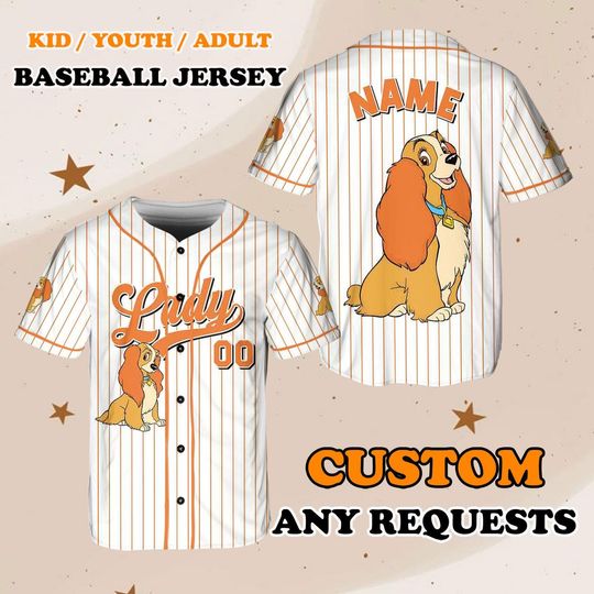 Lady and The Tramp Costume Jersey, Lady and The Tramp Jersey, Lady Tramp Couple Jersey, Disney Trip Jersey, Lady Tramp Family Shirt, QJ32