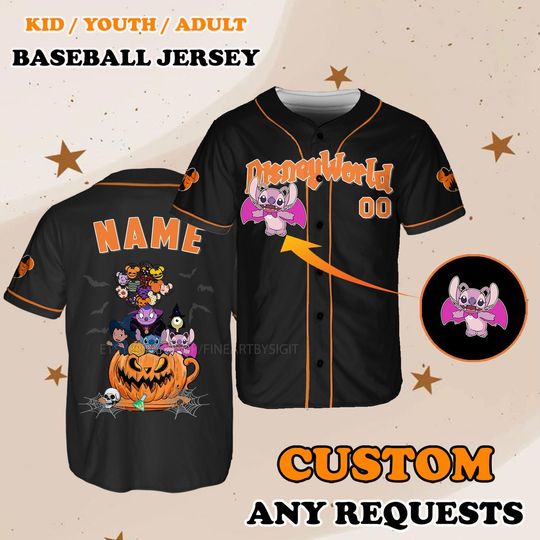 Disneyword Lilo and Stitch Halloween Jersey, Halloween Disneyland Tea Cups Jersey, Lilo Pelekai Jersey, Jumba Jookiba Shirt