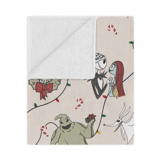 Disney Christmas Throw Blanket, Nightmare Before Christmas Blanket