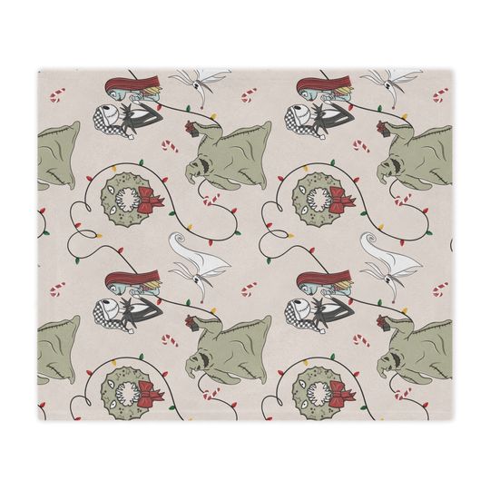 Disney Christmas Throw Blanket, Nightmare Before Christmas Blanket