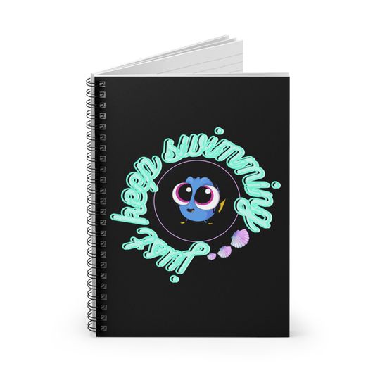 Disney Finding Dory Just Keep Swimming Spiral Notebook - Ruled Line