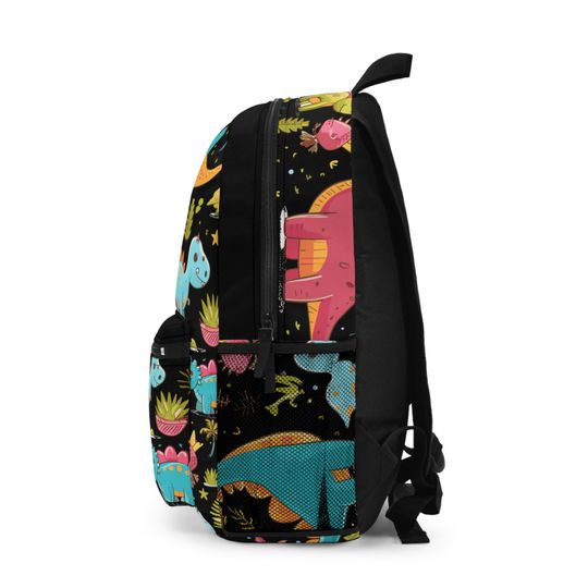 Personalize School Kids Dinosaur Theme Backpack - Durable & Lightweight