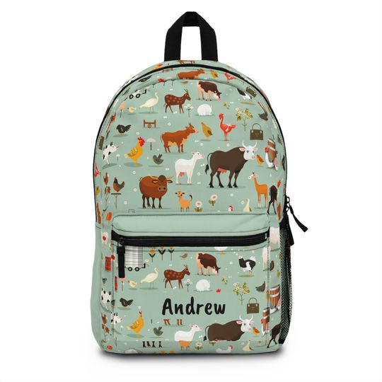 Personalized Durable Kids Animal Backpack for School - Lightweight & Waterproof