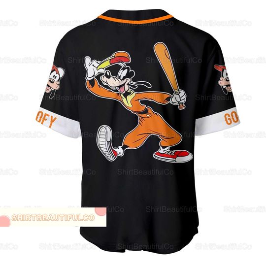 Christmas Personalized Goofy Baseball Jersey, Disney Goofy Jersey