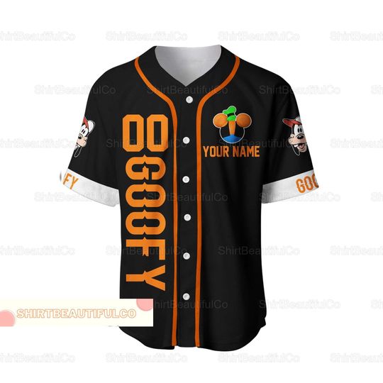 Christmas Personalized Goofy Baseball Jersey, Disney Goofy Jersey