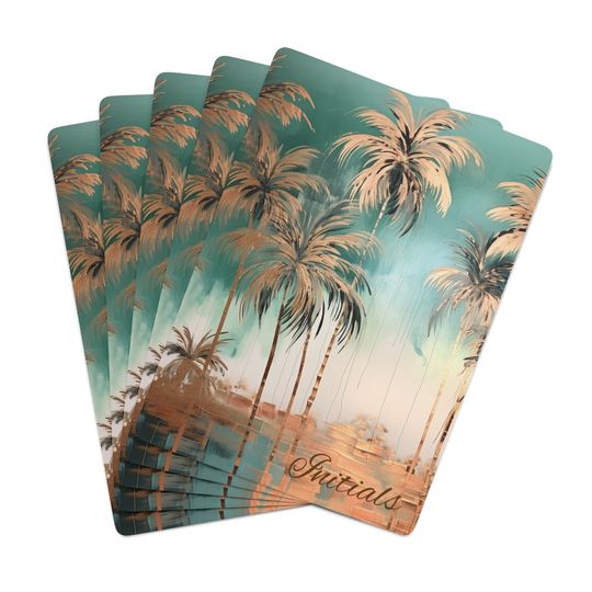 Palm Travel Custom Poker Cards