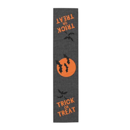 Halloween Table Runner, Trick or Treat Decor, Spooky Table Decor, Fall Table Accent, Halloween Party Decor