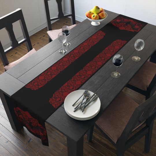 Vampire Red Table Runner