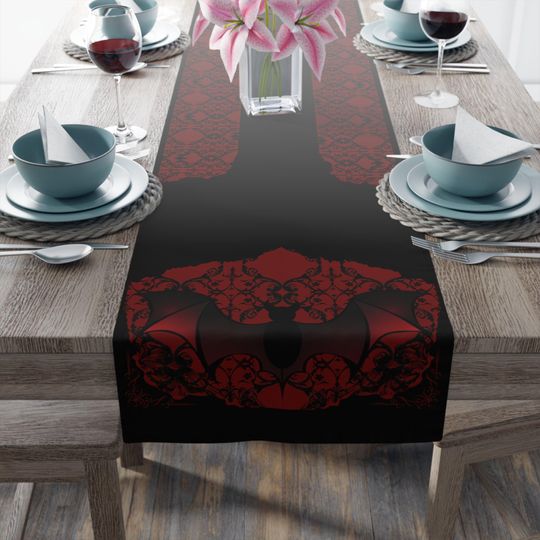 Vampire Red Table Runner
