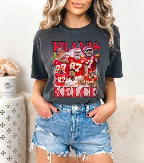 Travis Kelce Kansas City Vintage Bootleg Style T Shirt