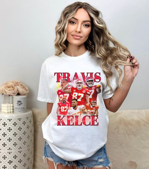 Travis Kelce Kansas City Vintage Bootleg Style T Shirt