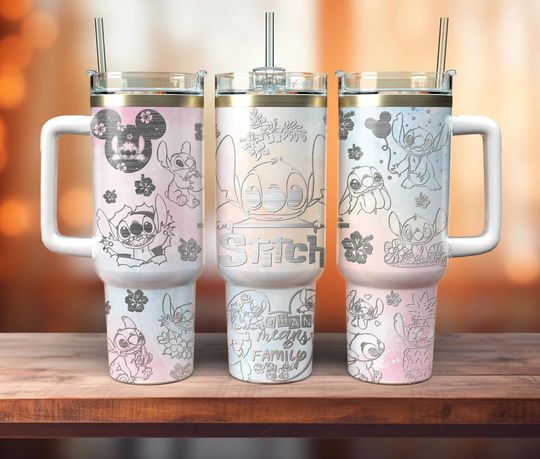 Cartoon Characters 40oz Tumbler Wrap, Cartoon 2 pieces 40oz Wrap