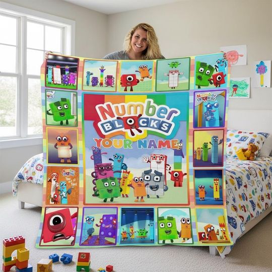 Numberblocks Fleece Blanket, Personalized Learning