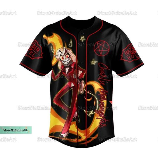 Hazbin Hotel Baseball Jersey, Hazbin Hotel Fan Gift