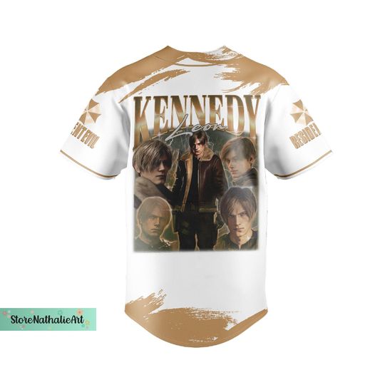 Leon Kennedy Jersey, Leon Kennedy Baseball Jersey, Leon Kennedy Jersey