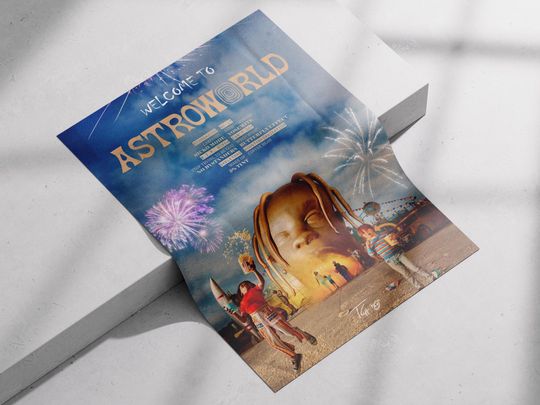 Travis Astroworld Album Cover Art Print