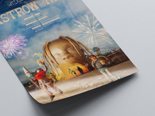 Travis Astroworld Album Cover Art Print