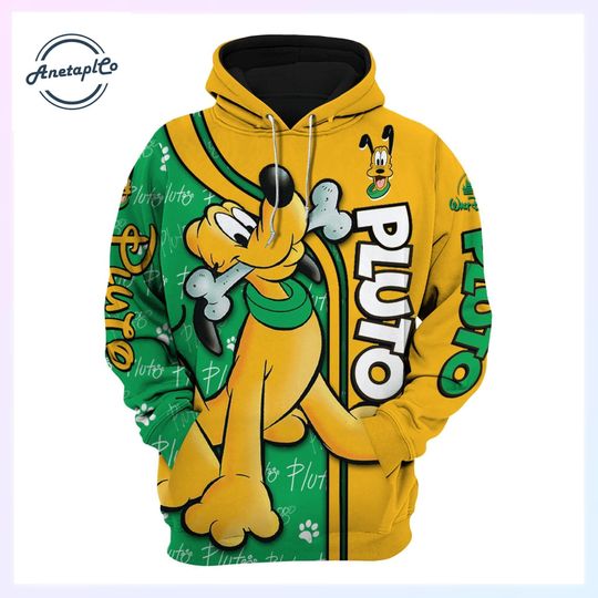 Pluto Hoodie, Pluto Dog Hoodie, Disney Pluto Hoodie, Pluto Dog