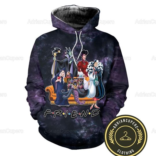 Christmas Villains Maleficent Hoodie, Disney Villains Hoodie,  Villains Sport Yoga  For Women