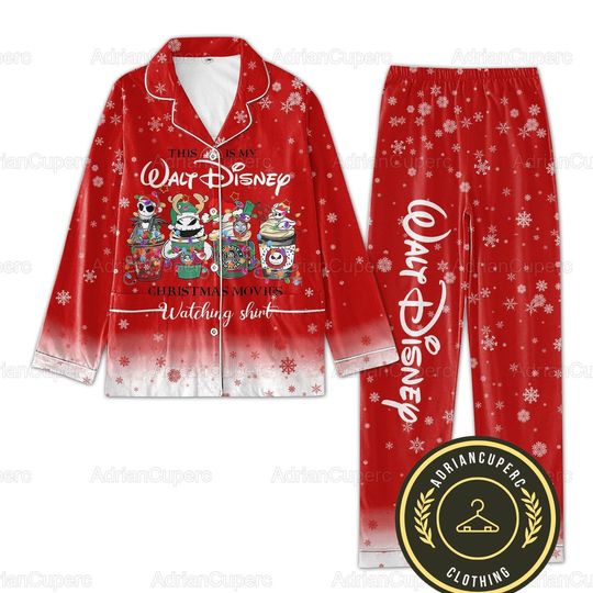 Christmas Jack Skellington Pajamas Set, Nightmare Before Christmas Shirt, Disney Pajama Set