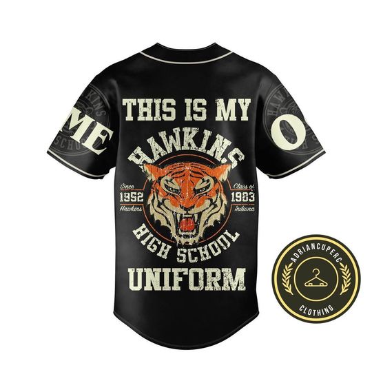 Hawskin Indiana Baseball Jersey, Hawskin Shirt, Stranger Things Baseball