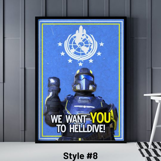 Helldivers 2 Poster - Birthday Gift - Helldivers II Video Game Poster