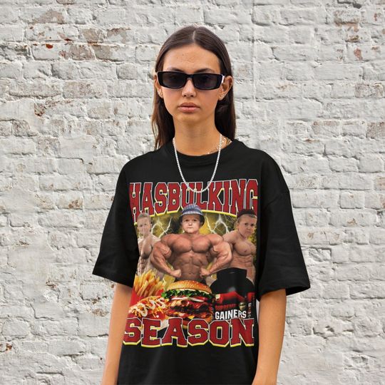 Retro Hasbulking Season T Shirt, Hasbulla Magomedov Tee, Funny Meme Cringe T Shirt, Humor Appareal Y2k, Vintage Bootleg 90s Graphic Tee.
