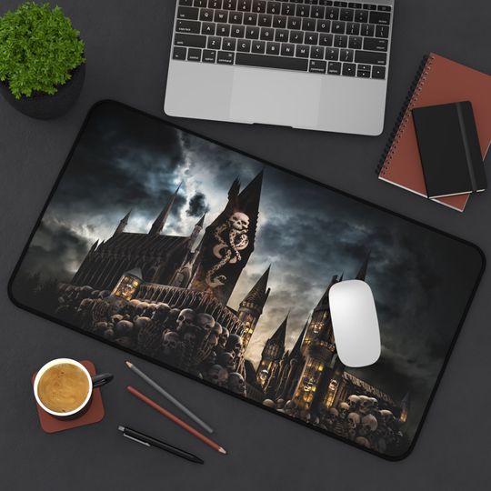 Harry Potter Inspired Deskmat, Wizard School Desk Mat, Desk Accessories, Wizard Office Decot