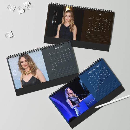 Jodie Comer 2026 Desk Calendar | Hollywood Actress Planner | TV  Movie Decor