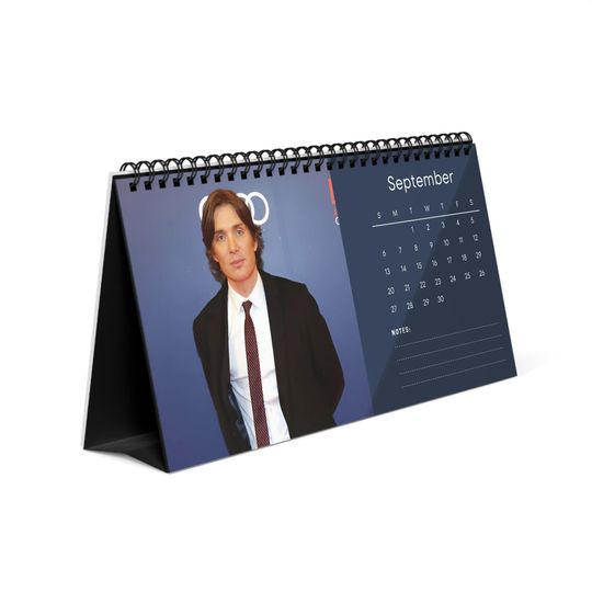 Cillian Murphy 2026 Desk Calendar |  Actor Gift | Office Decor