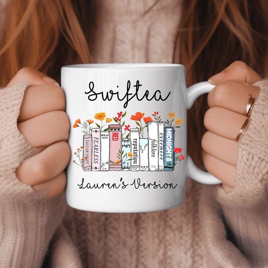 T.S mug. Eras mug. Personalised mug. Reusable. Your version. Era