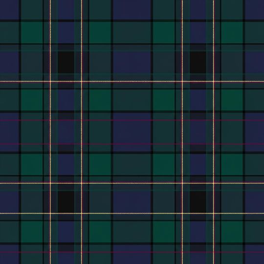 Plaid Tartan Wrapping Paper, Dark Green Gift Wrap, Purple Blue Holiday Christmas Paper