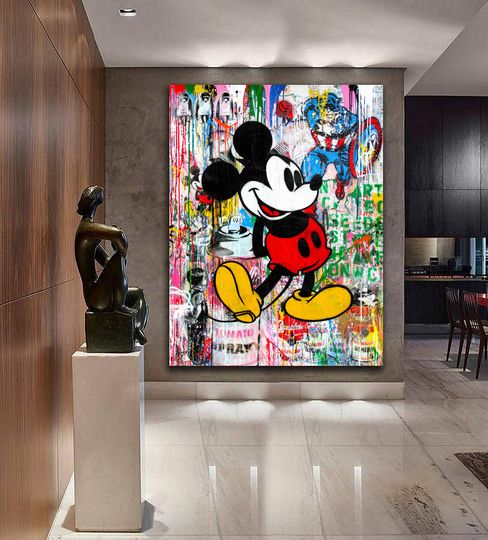 Banksy Mickey Mouse Premium Matte Vertical Posters