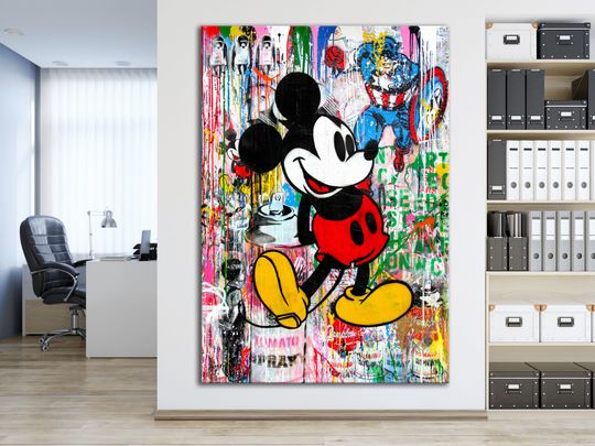 Banksy Mickey Mouse Premium Matte Vertical Posters