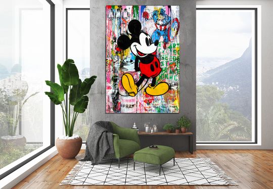Banksy Mickey Mouse Premium Matte Vertical Posters