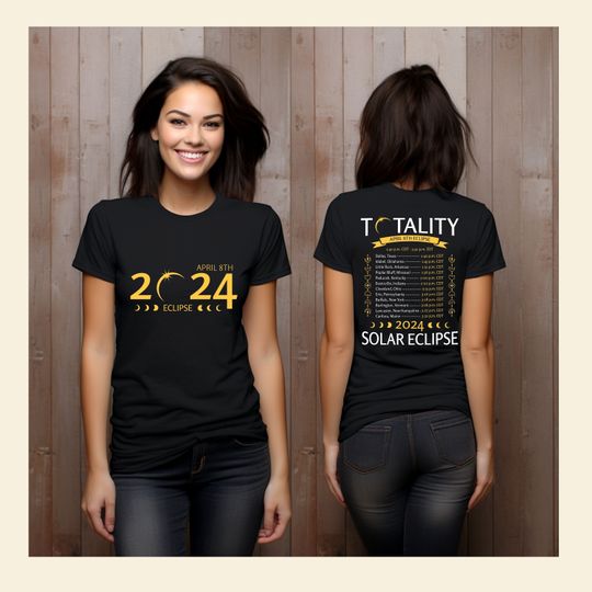 Total Solar Eclipse April 2024 Shirt, American Solar Eclipse 4.8.24 Tshirt
