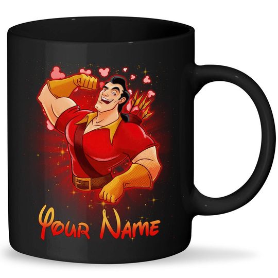 Personalized Gaston Mug, Gaston Coffee Cup, Custom Disney Mug, Disney Mug
