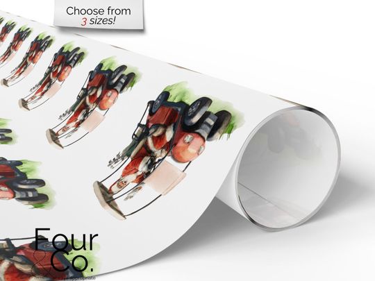 Christmas Golf Wrapping Paper