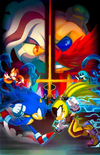 Sonic the Hedgehog Poster for bedroom decor, party decor, game room decor