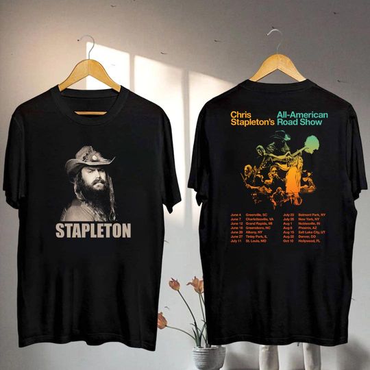 2025 Chris Stapleton All-American Road Tour T-Shirt, Chris Stapleton Fan T-Shirt