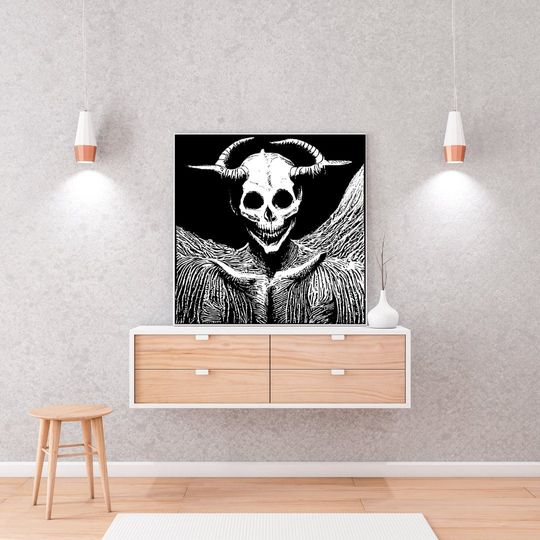 skeleton print | halloween wall art | halloween decor | halloween poster