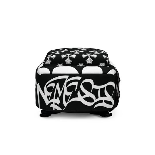 NEMESIS streetwear graffiti custom backpack