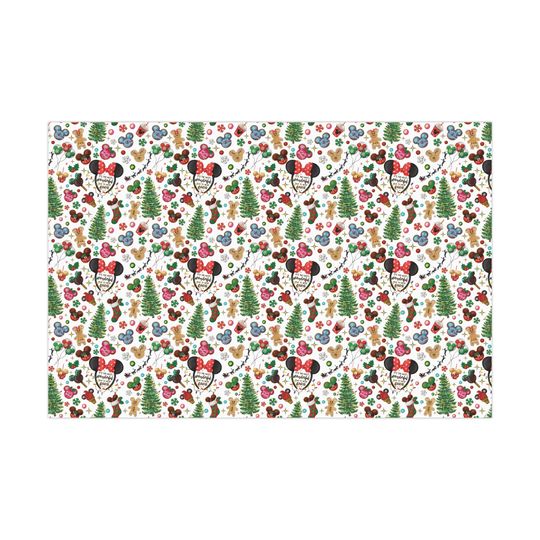 Christmas Wrapping Paper, Disney Christmas Wrapping Paper, Cute Magical