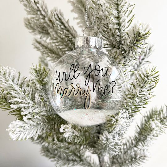 Will You Marry Me Christmas Ornament